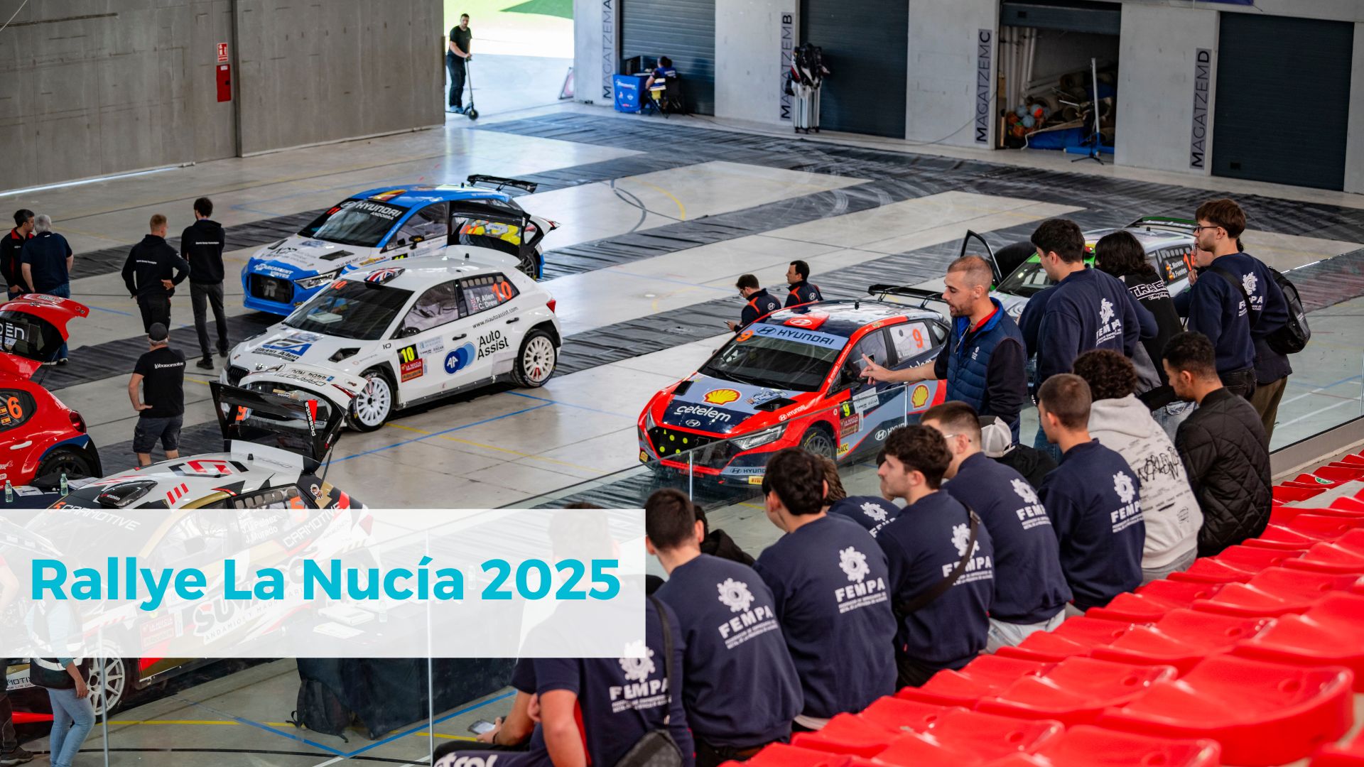 Los alumnos de Automoción de FEMPA viven de cerca el Rallye de La Nucía 2025